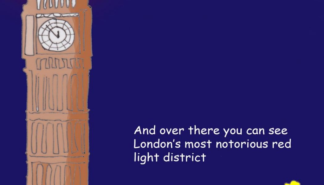London's most notorious red light district cartoon