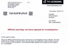 Harassed by TV Licensing