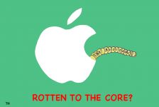 Apple rotten to the core cartoon