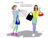 black Friday cartoon