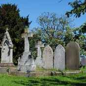 churchyard gravestones