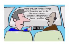 driverless cars cartoon