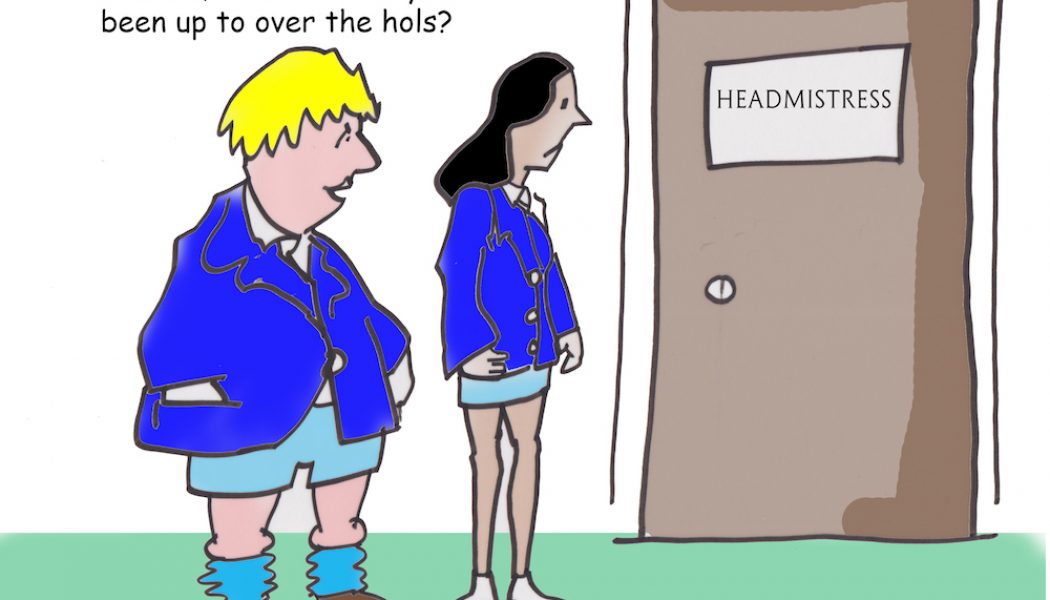 so whatever you been up to over the hols cartoon