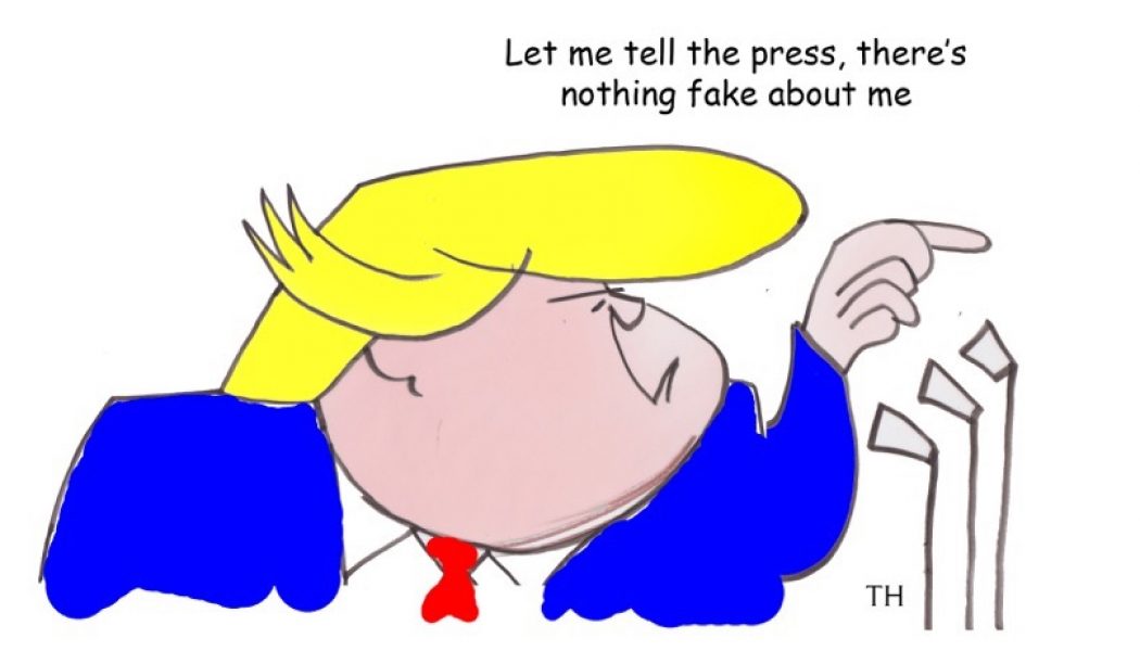 Fake Trump cartoon