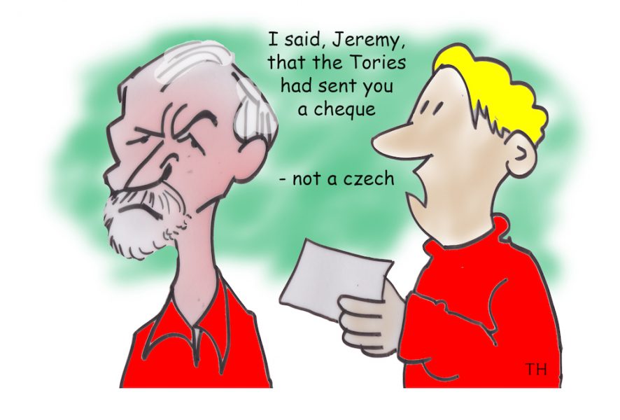 Jeremy Corbyn czech cartoon