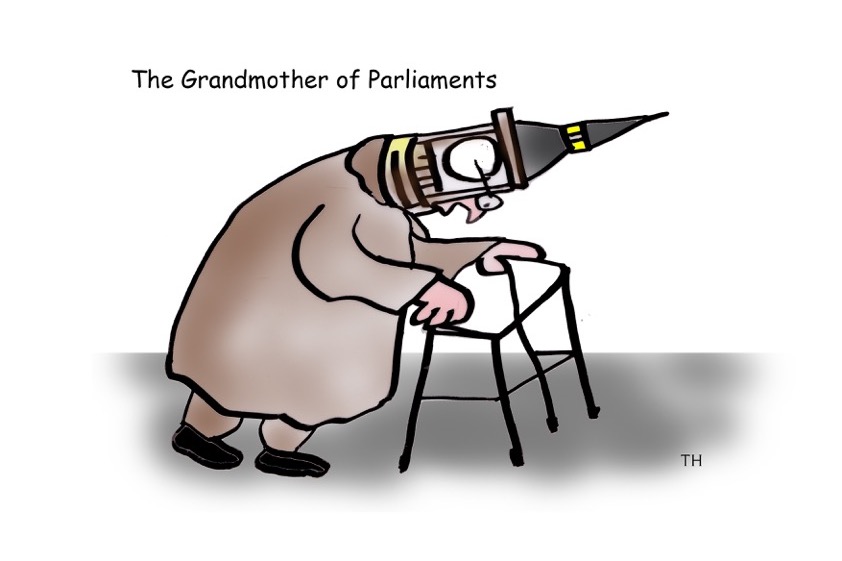 grandmother of parliaments cartoon