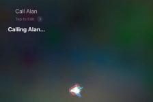 Siri making a phone call on iPhone