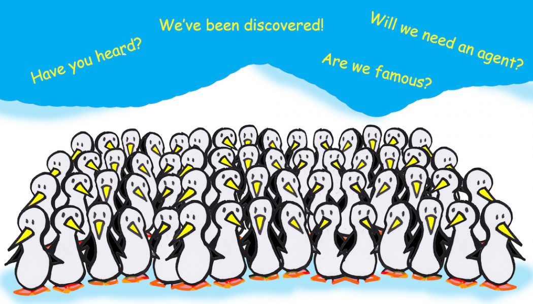 celebrity penguins cartoon