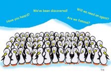 celebrity penguins cartoon