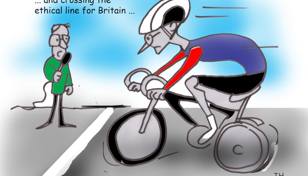 ethical line Bradley Wiggins cartoon