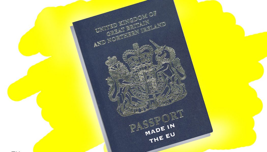 new UK passport cartoon