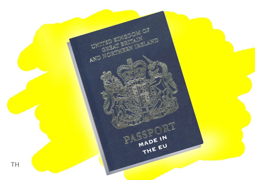 new UK passport cartoon