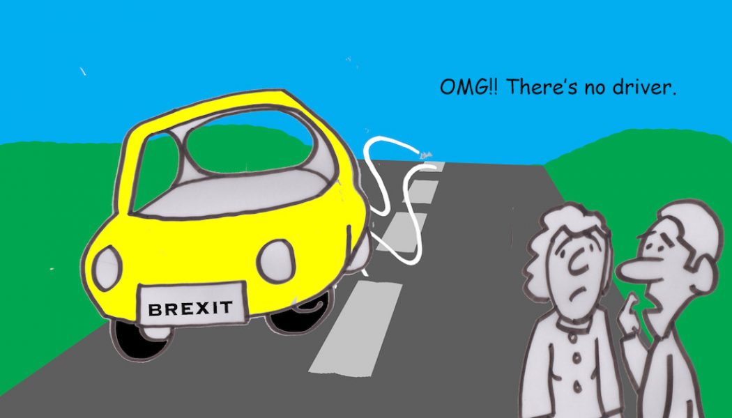 No driver Brexit cartoon