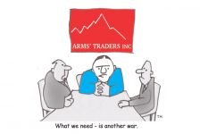 arms traders cartoon