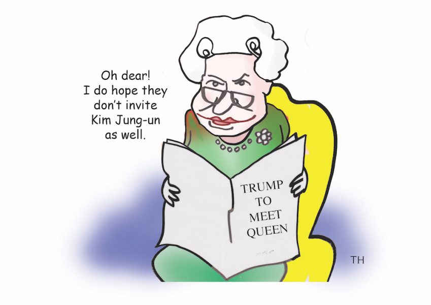 queen trump cartoon