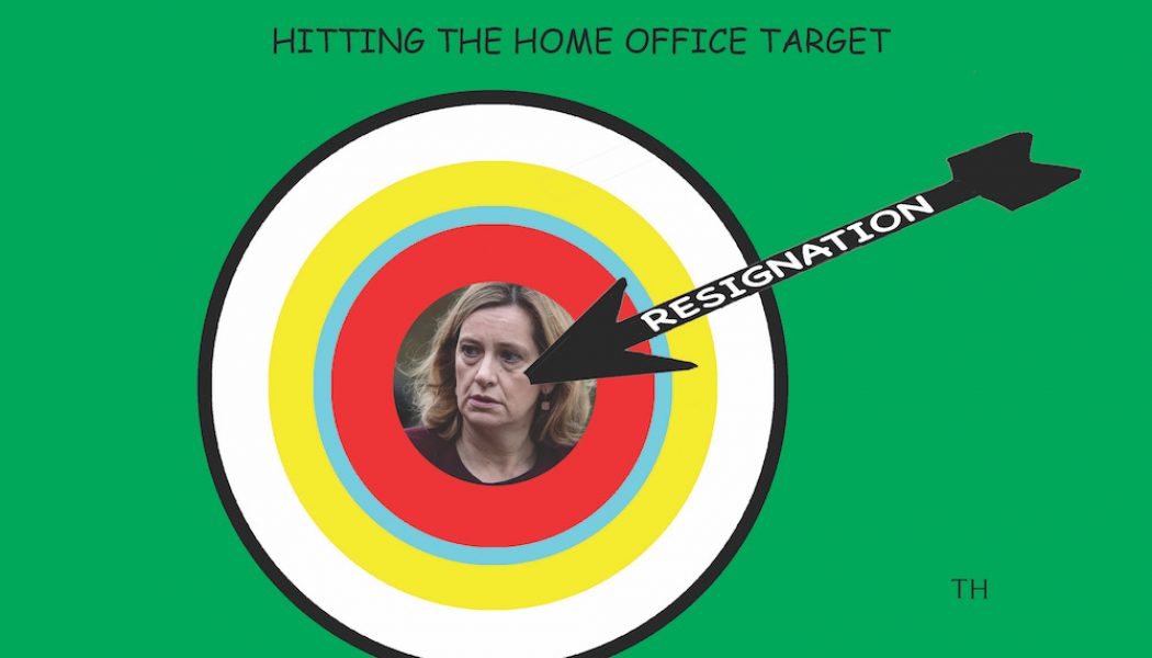 Hitting the target cartoon