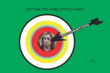 Hitting the target cartoon