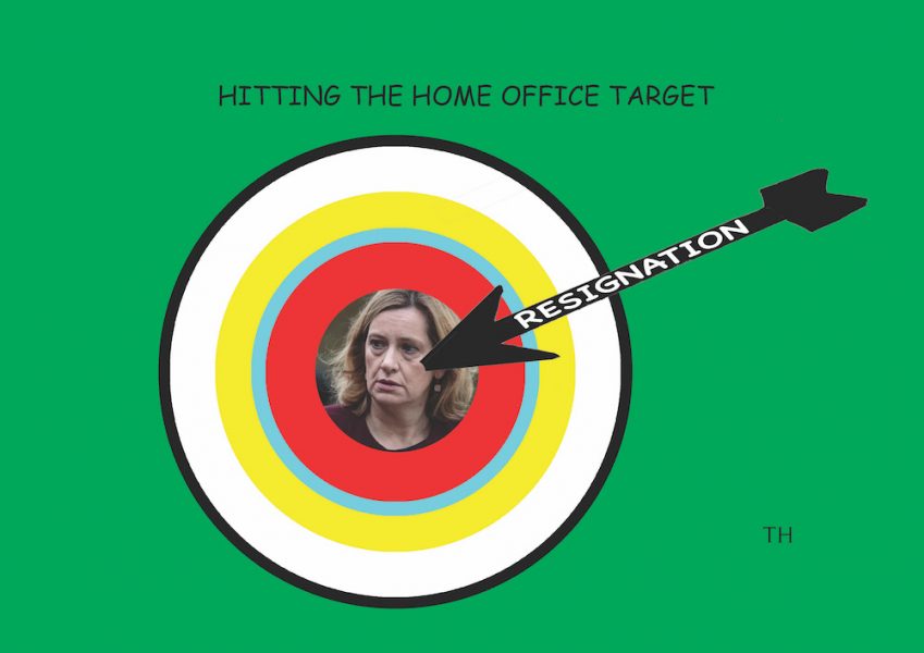 Hitting the target cartoon