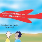 Boris jet cartoon
