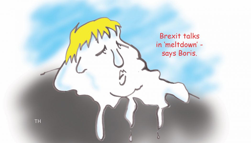 Brexit meltdown cartoon