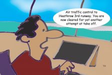 Heathrow third runway cartoon