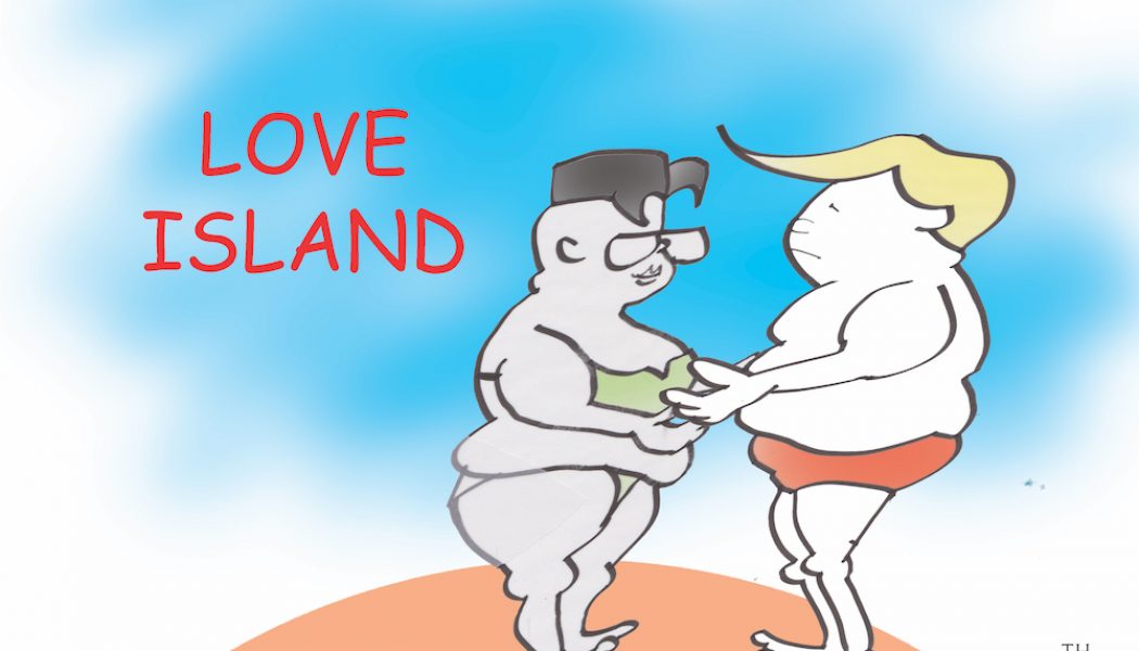 love island cartoon