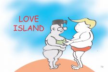 love island cartoon