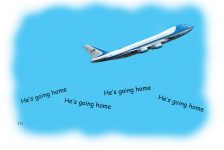 Going home Trump cartoon