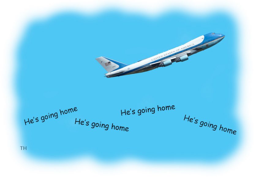 Going home Trump cartoon