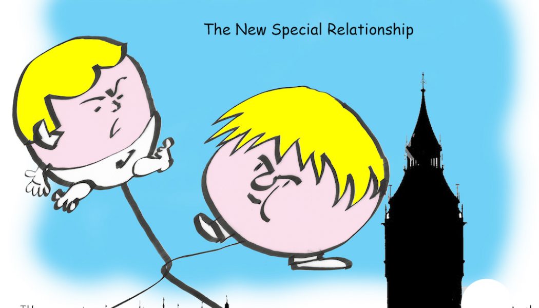 US UK special relationship cartoon