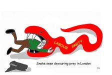 snake cartoon Labour