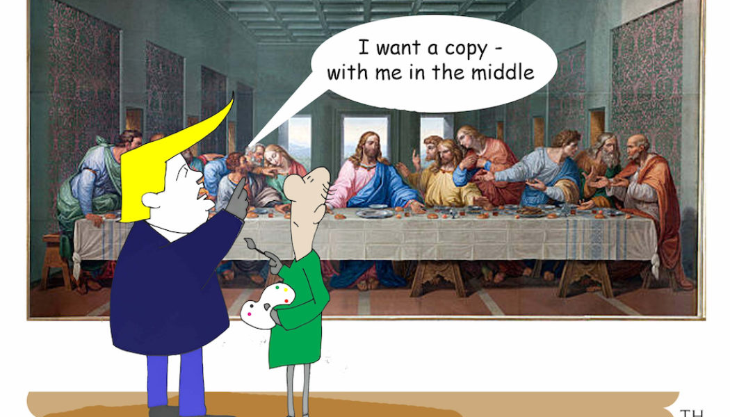 last supper cartoon