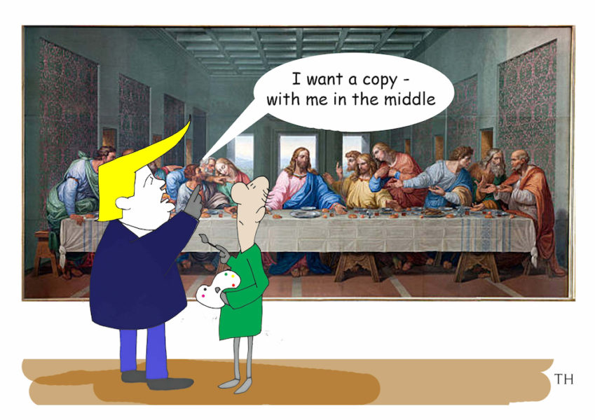 last supper cartoon