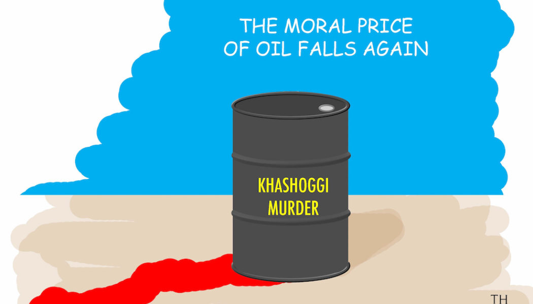 price of oil Jamal Khashoggi cartoon