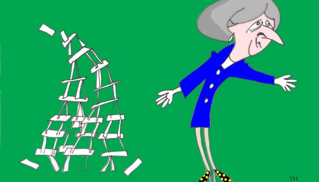 house of cards Brexit cartoon