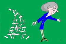 house of cards Brexit cartoon