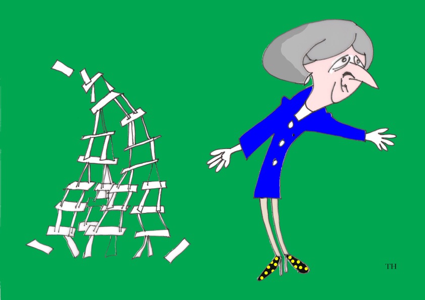 house of cards Brexit cartoon
