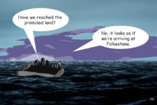 Folkestone migrants cartoon