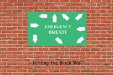 brick wall Brexit cartoon