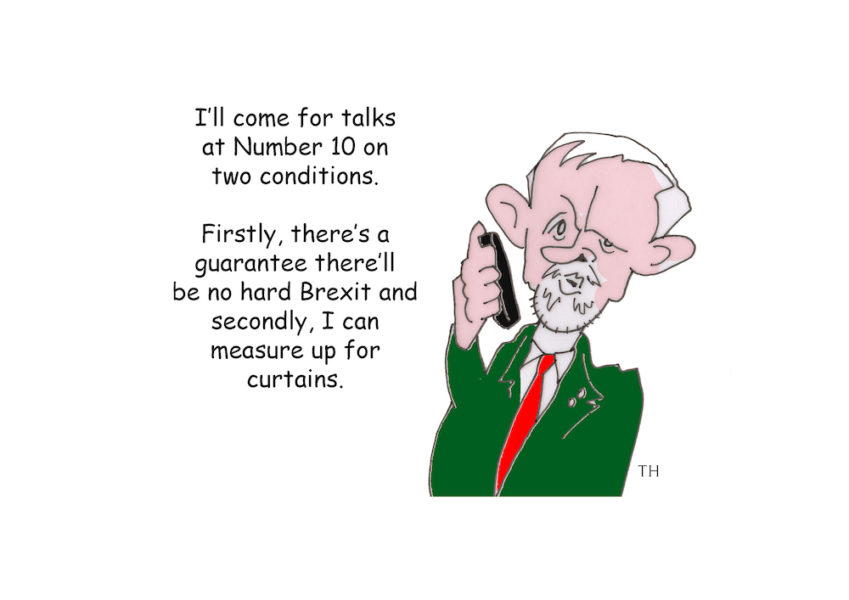 curtains Brexit cartoon