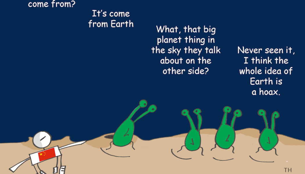 moon hoax Cartoon