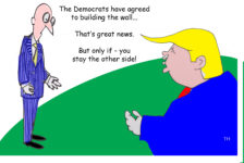 Trump wall cartoon