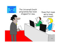 sanction Universal credit cartoon