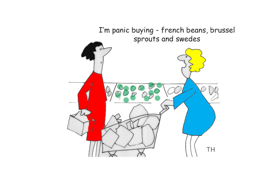 Brexit panic buying cartoon