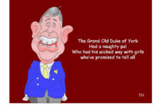 Prince Andrew Jeffrey Epstein cartoon