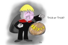 Boris Johnson Halloween brexit cartoon