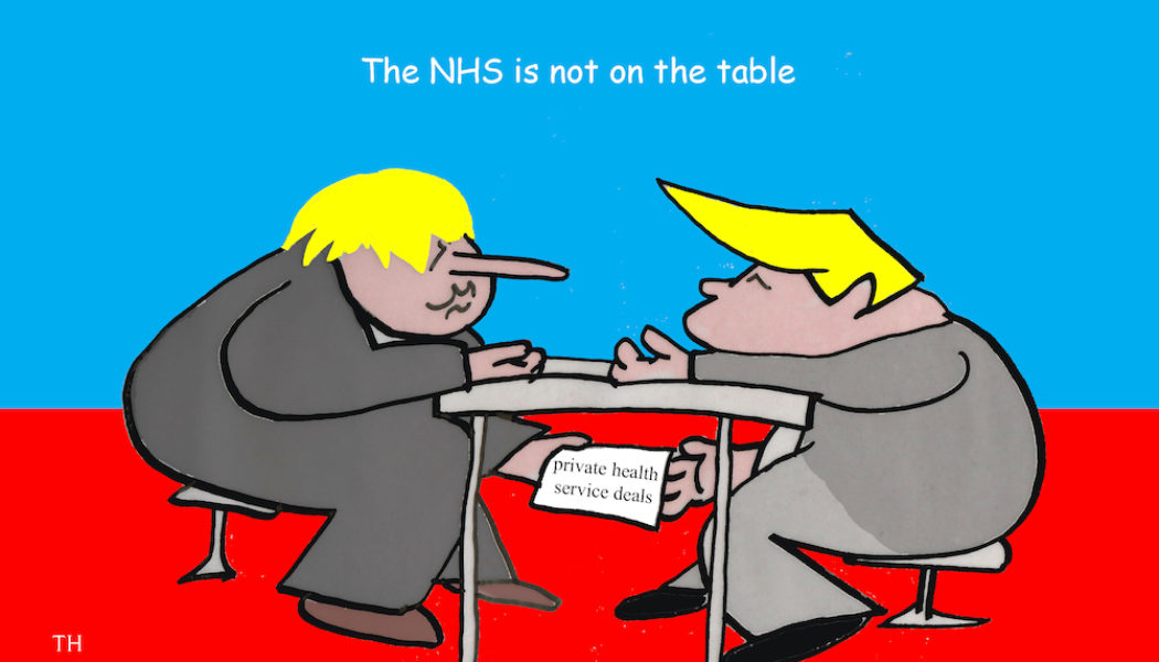 NHS on the table US UK trade deal