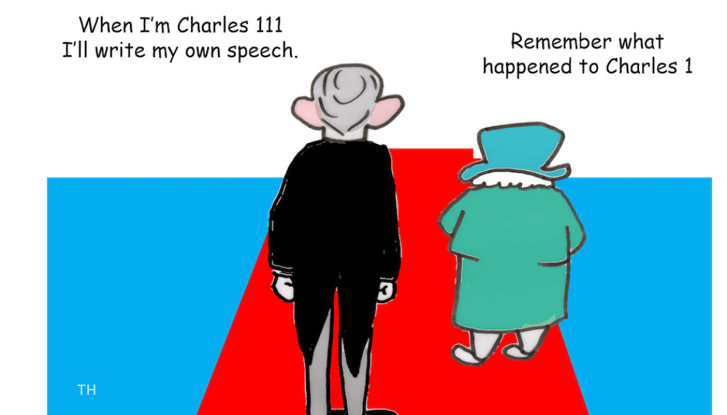 King Charles cartoon