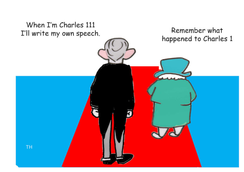 King Charles cartoon