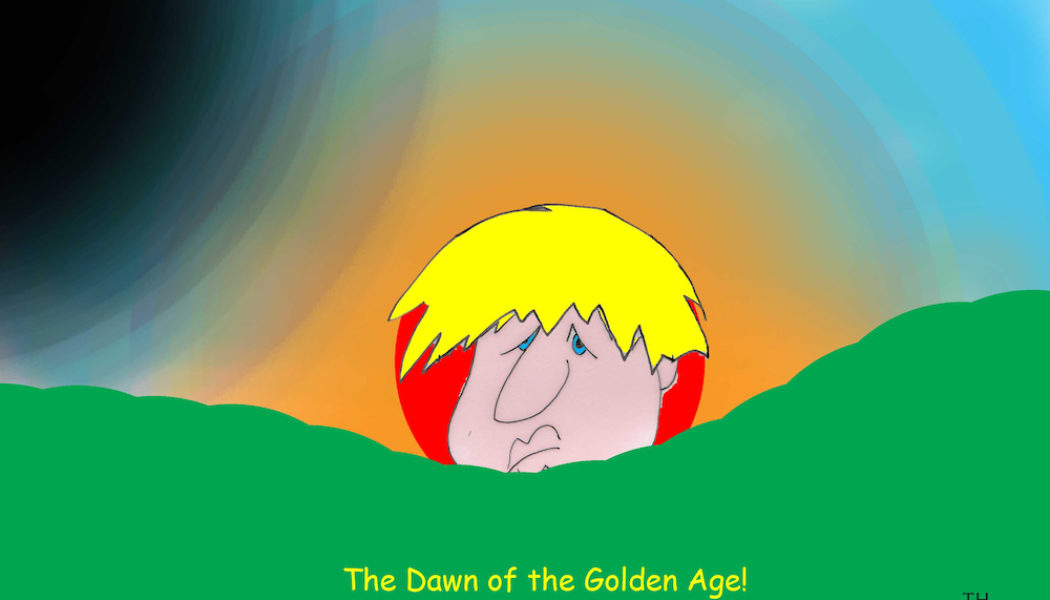 Boris Johnson golden age cartoon